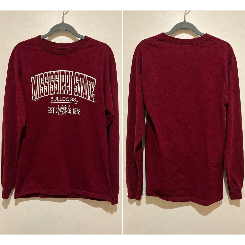 Mississippi State Bulldogs Est. 1878 Maroon Long Sleeve Shirt S